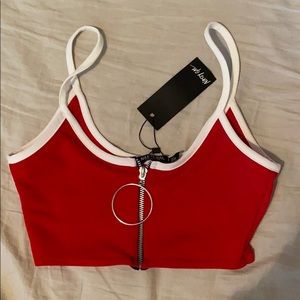 New with tags nasty gal crop top